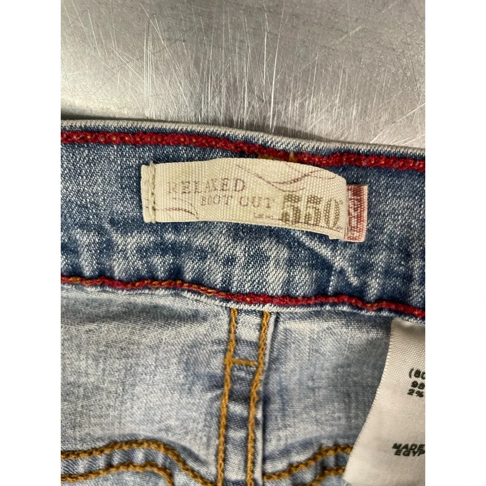 VTG Levis 550 Jeans Womens 12M 30X31 Blue Medium Wash‎ Denim Relaxed Boot Cut